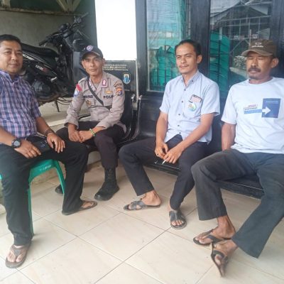 Jaga Kondusifitas, Bhabinkamtibmas Polsek Cibeber Sinergitas dengan masyarakat Desa Ciherang