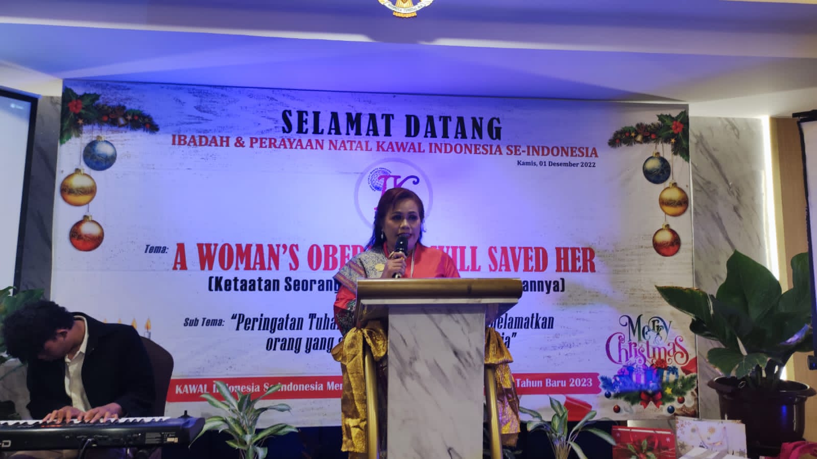 Natal Kawal Indonesia Mendunia :Ketaatan Seorang Wanita Menyelamatkannya.