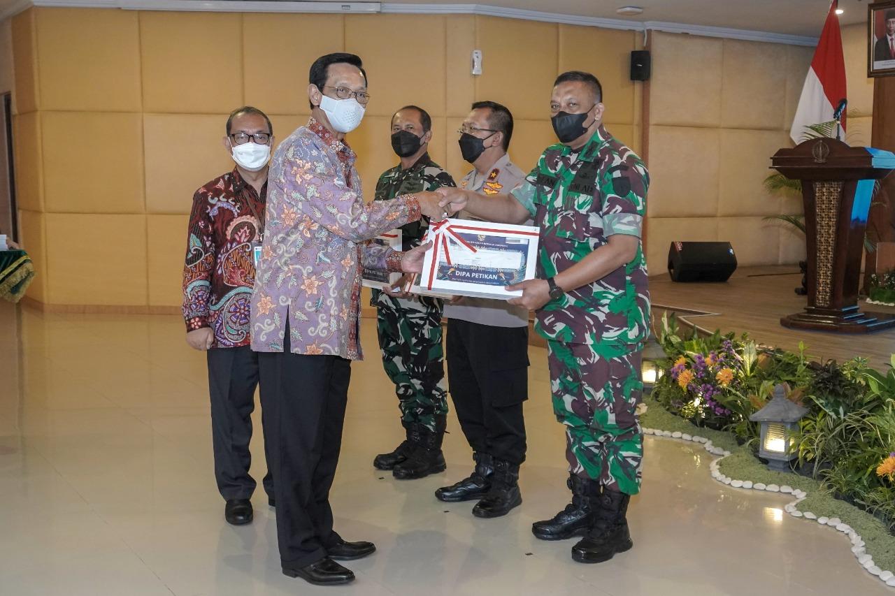 Kasrem Korem 072/Pamungkas, Hadiri Acara Penyerahan DIPA Dan TKD Pemda DIY