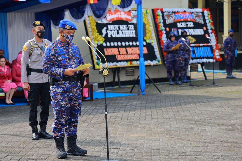 Kapolda DIY, Pimpin Upacara HUT Ke-72 Polairud Polda DIY