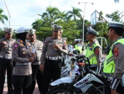 Satlantas Polres Cilegon Gelar Apel Kesiapan Pengamanan Natal 2022 dan Tahun Baru 2023