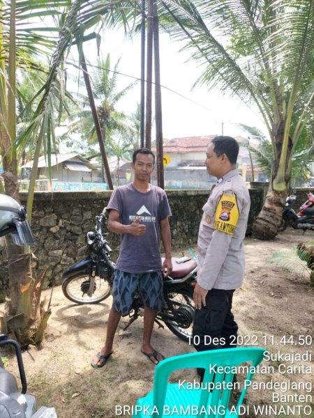Patroli Objek Wisata, Bhabinkamtibmas Memberi Himbauan ke Pengunjung dan Pengelola