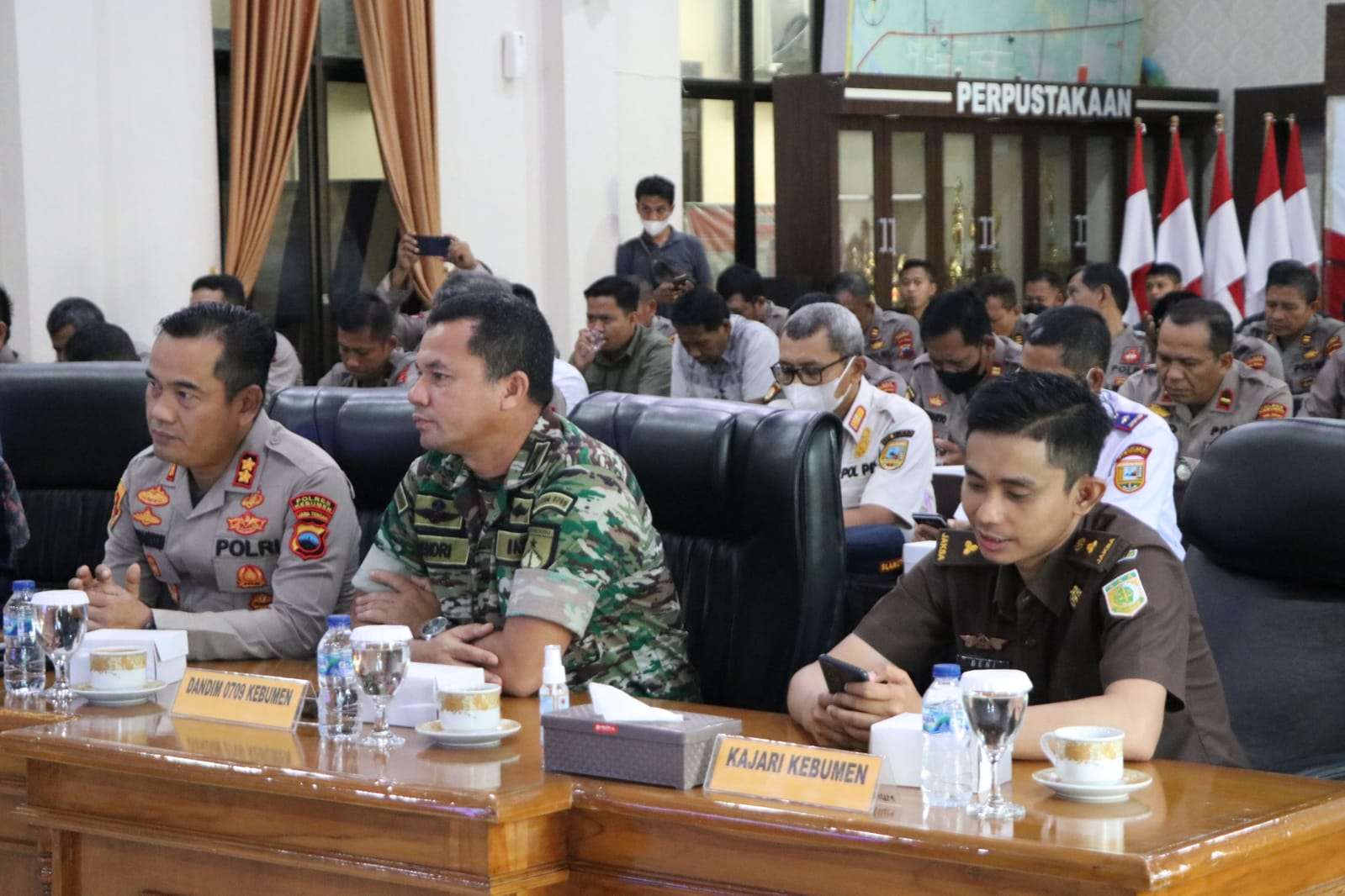 Dandim 0709/Kebumen Hadiri Rakord Lintas Sektoral Kesiapan PAM Nataru.