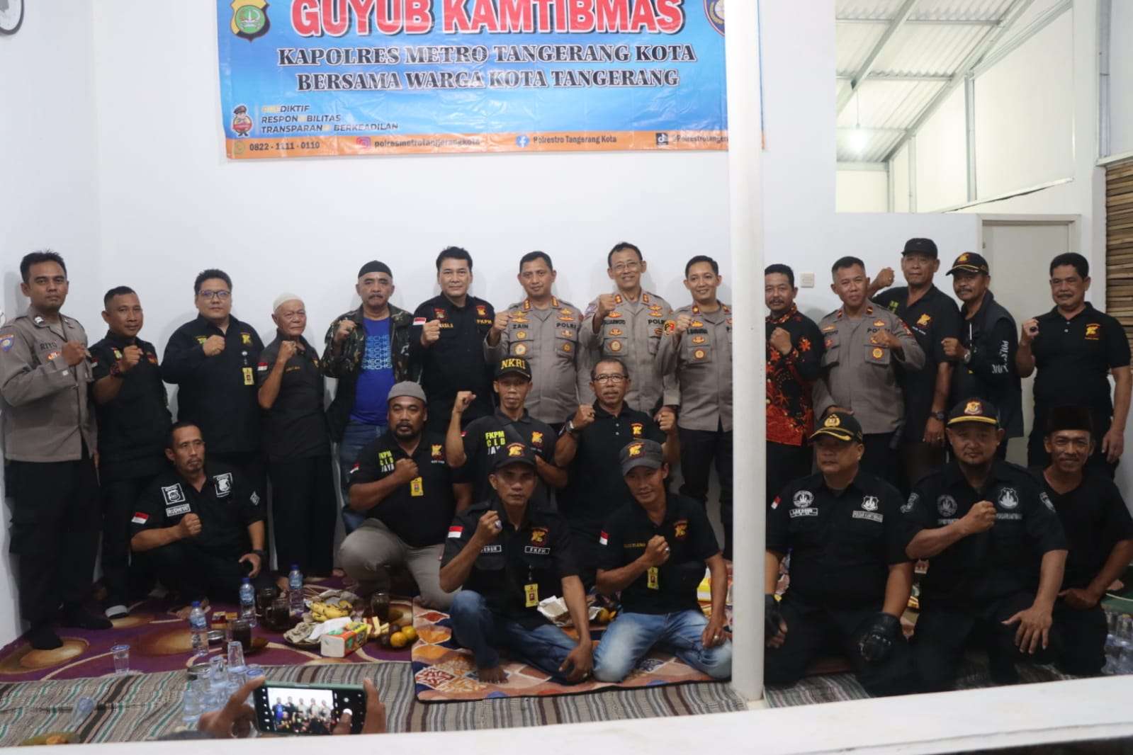 Berikan Himbauan Kamtibmas Kapolres Metro Tangerang Kota Sambangi Warga Ciledug