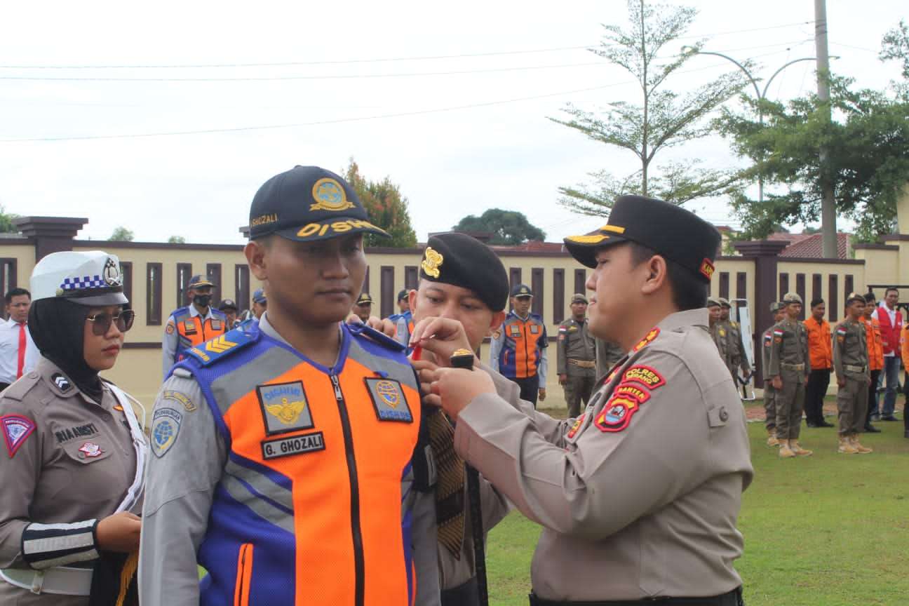 Kapolres Serang Pimpin Apel Gelar Pasukan Pengamanan Ops Lilin Maung 2022