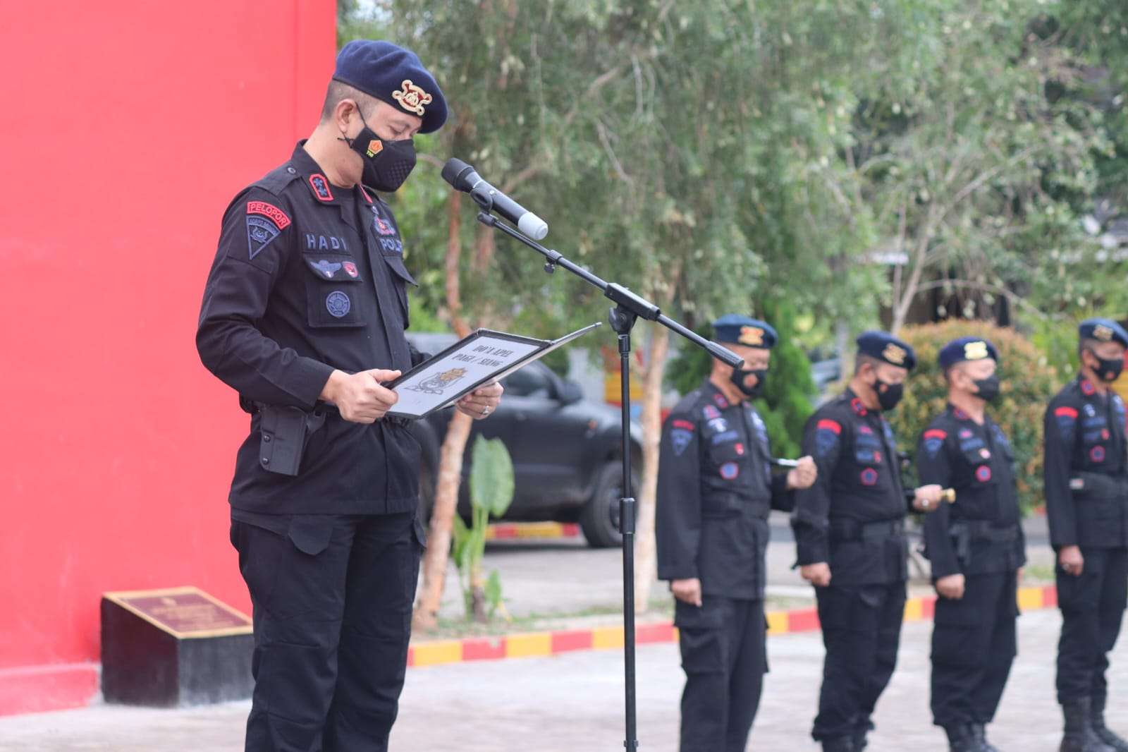 Jelang Nataru, Satbrimob Polda Banten Gelar Apel Siaga