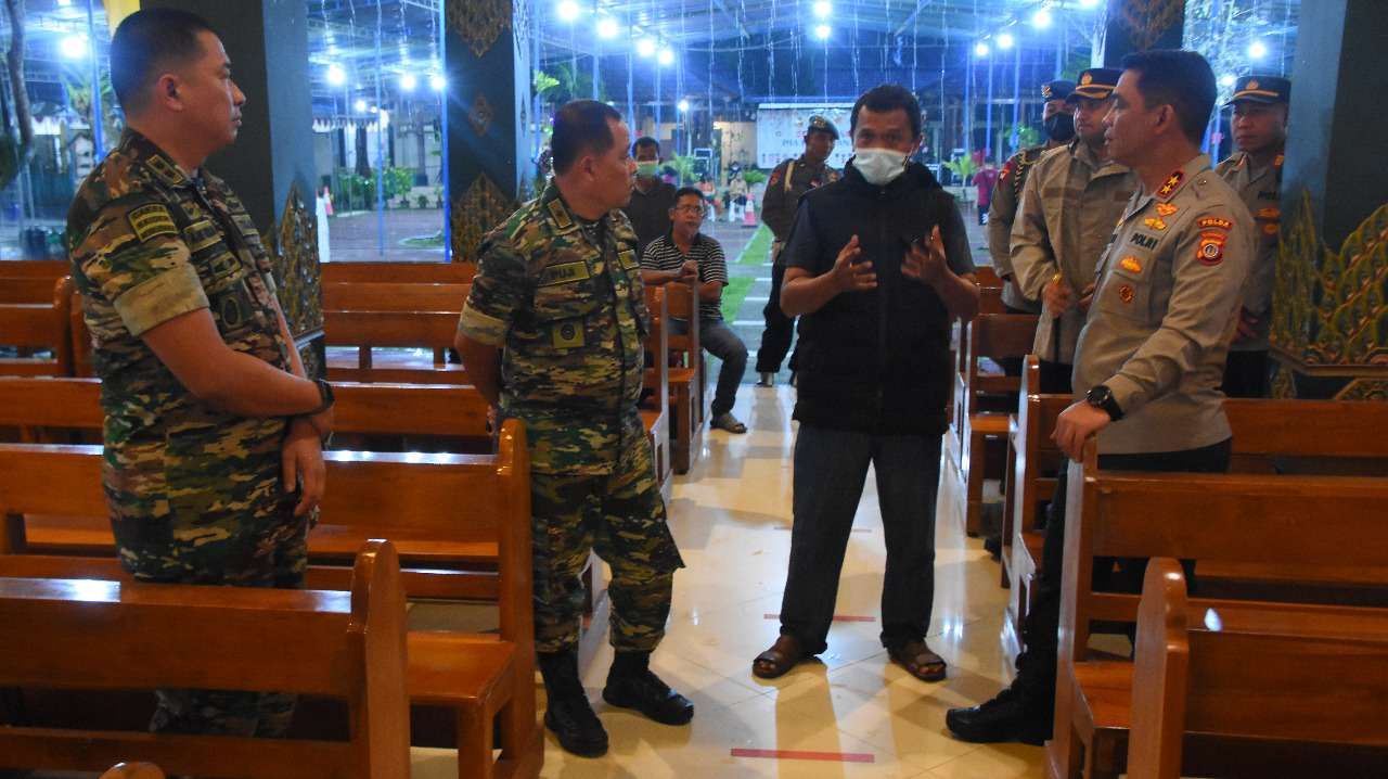 Danrem 072/Pmk Bersama Kapolda DIY, Tinjau Gereja Dan Pos Pam NATARU.