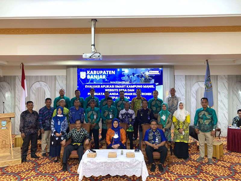 DKISP Banjar Gelar Rapat Evaluasi Aplikasi Smart Kampung Manis
