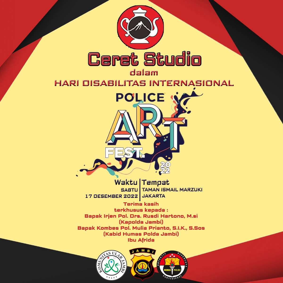 Polda Jambi Ikut Partisipasi dalam Police Art Festival 2022