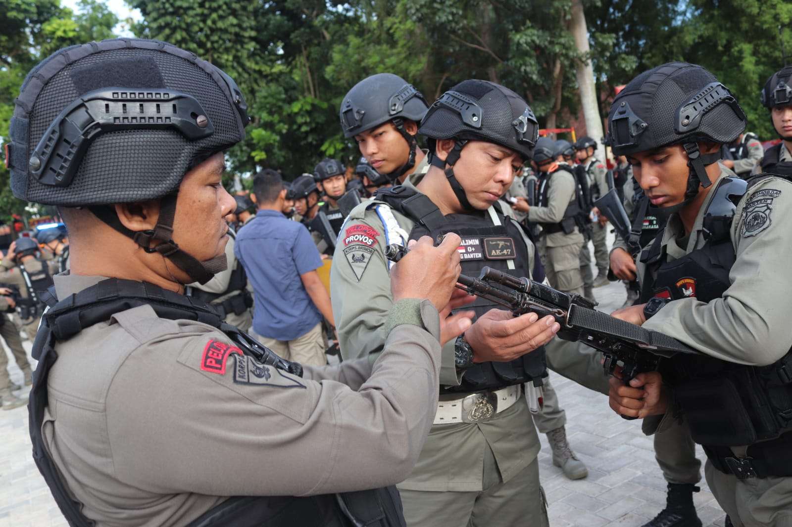 Siaga Hadapi Situasi Kontijensi, Satbrimob Polda Banten Apel Gelar Pasukan