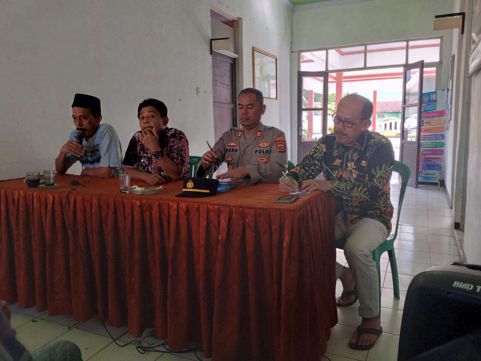 Kapolsek Menes Menghadiri Rapat Persiapan Monev, Ini Pesan Yang Disampaikan