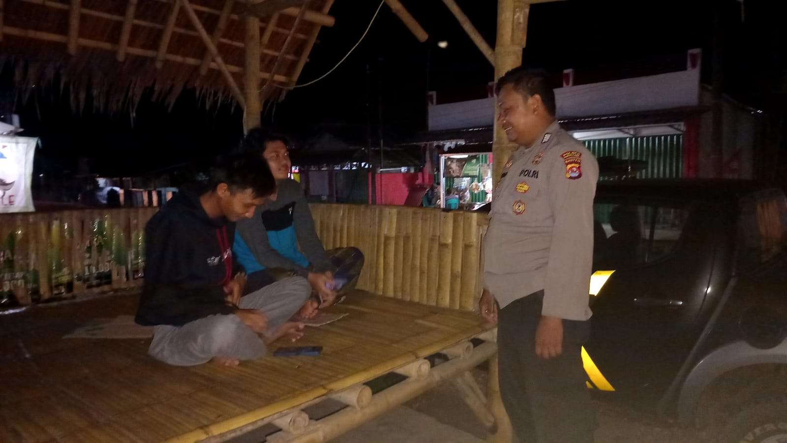 Patroli Malam Minggu Polsek Saketi Polres Pandeglang Cegah Gangguan Kamtibmas 