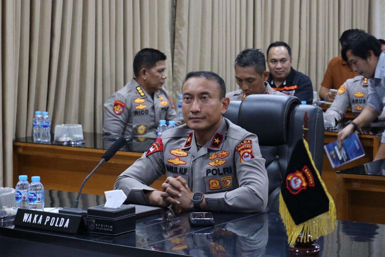 Wakapolda Banten Ikuti Rapat Koordinasi Khusus Penanggulangan Kebakaran Hutan dan Lahan Tahun 2023 Secara Virtual