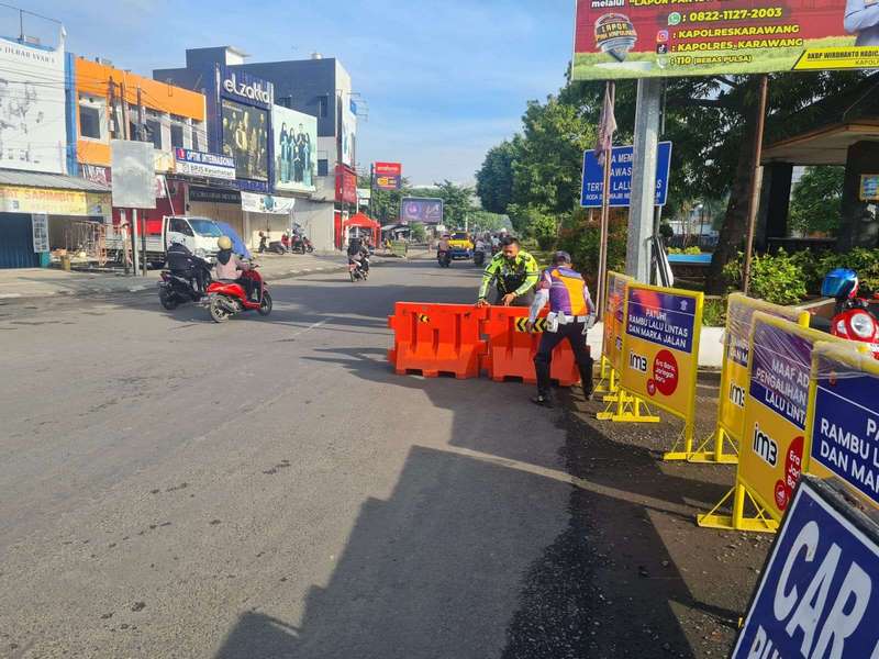 Potret CAKEP Satlantas Polres Karawang Saat Gelaran CFD