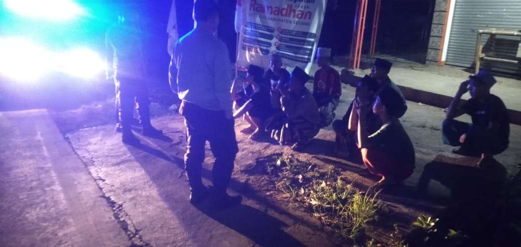 Antisipasi Balapan Liar dan Tawuran Antar Pemuda Patroli Dialogis KRYD Polsek Petir Polres Serang