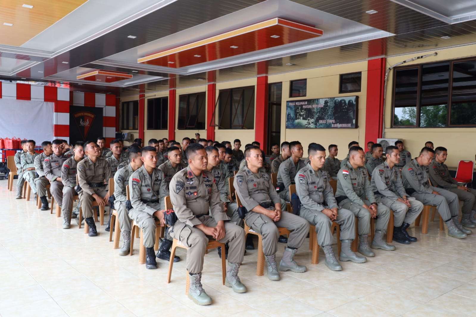 Satbrimob Polda Banten Laksanakan Latihan Kemampuan Penanganan Konflik Sosial Secara Humanis