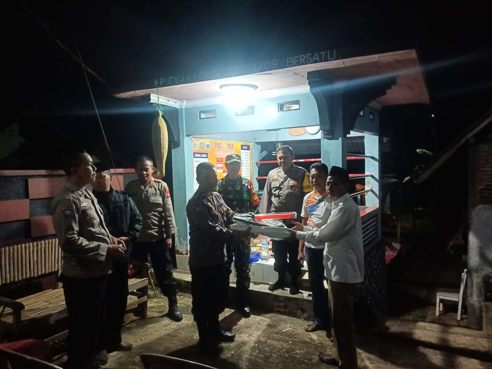 Cek Kesiapan Pos Kamling dan Penjagaan, Polres Pandeglang Lakukan Supervisi