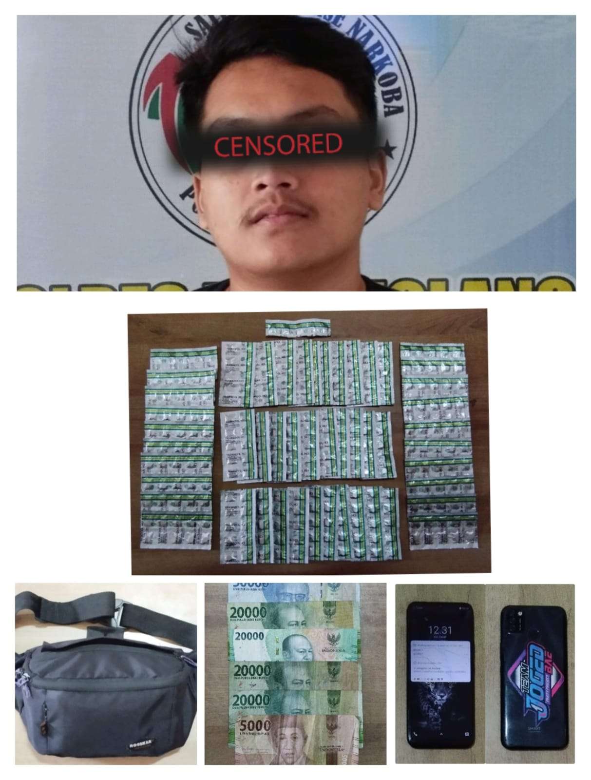 Lagi, Polres Pandeglang Tangkap Pengedar Ratusan Butir Obat Keras di Pandeglang