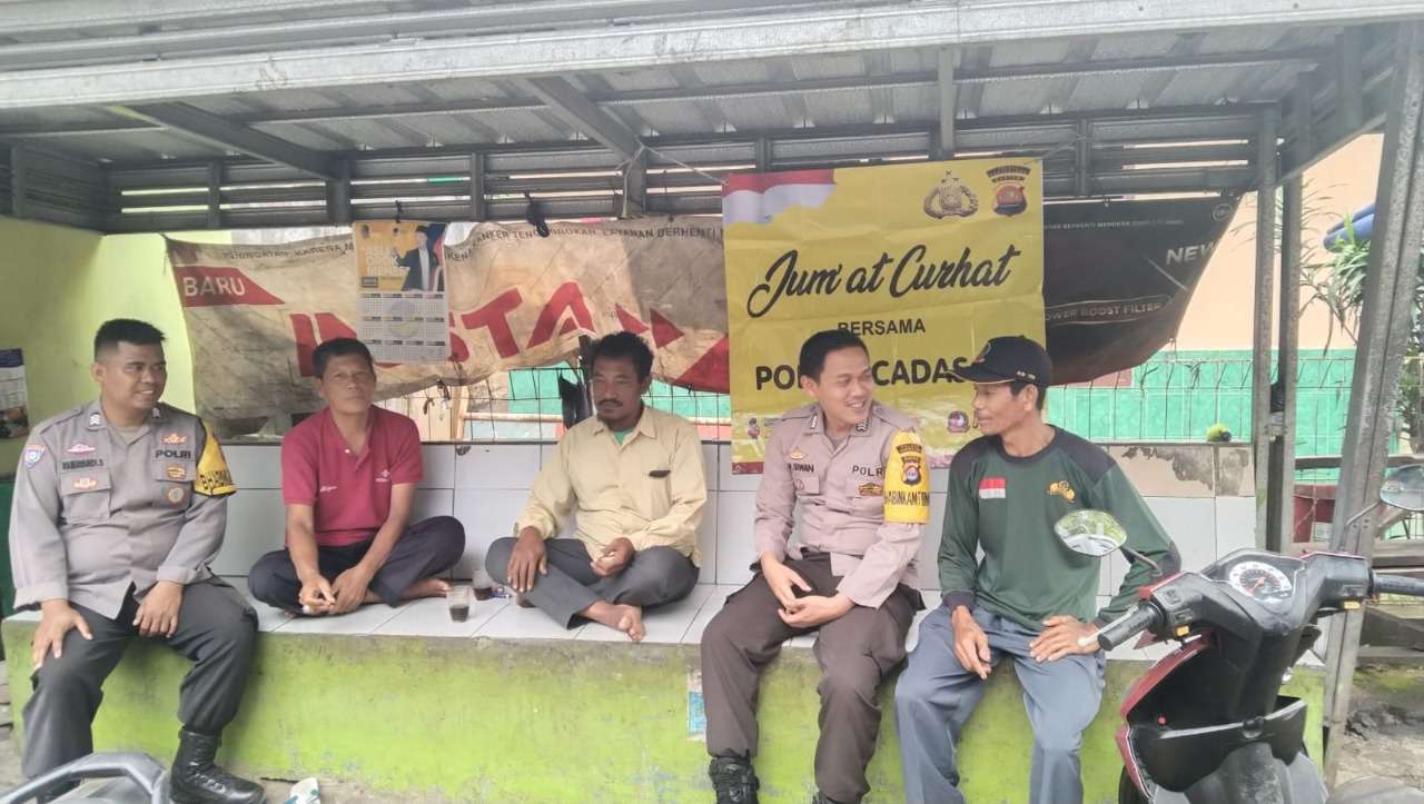 Polsek Cadasari Gelar Jumat Curhat Bersama Ojek Pagadungan