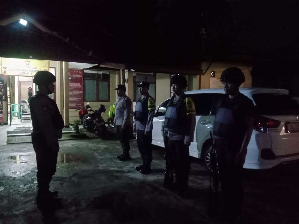 Pawas Polsek Petir Polres Serang Gelar Sispam Mako Antisipasi Gangguan Kamtibmas