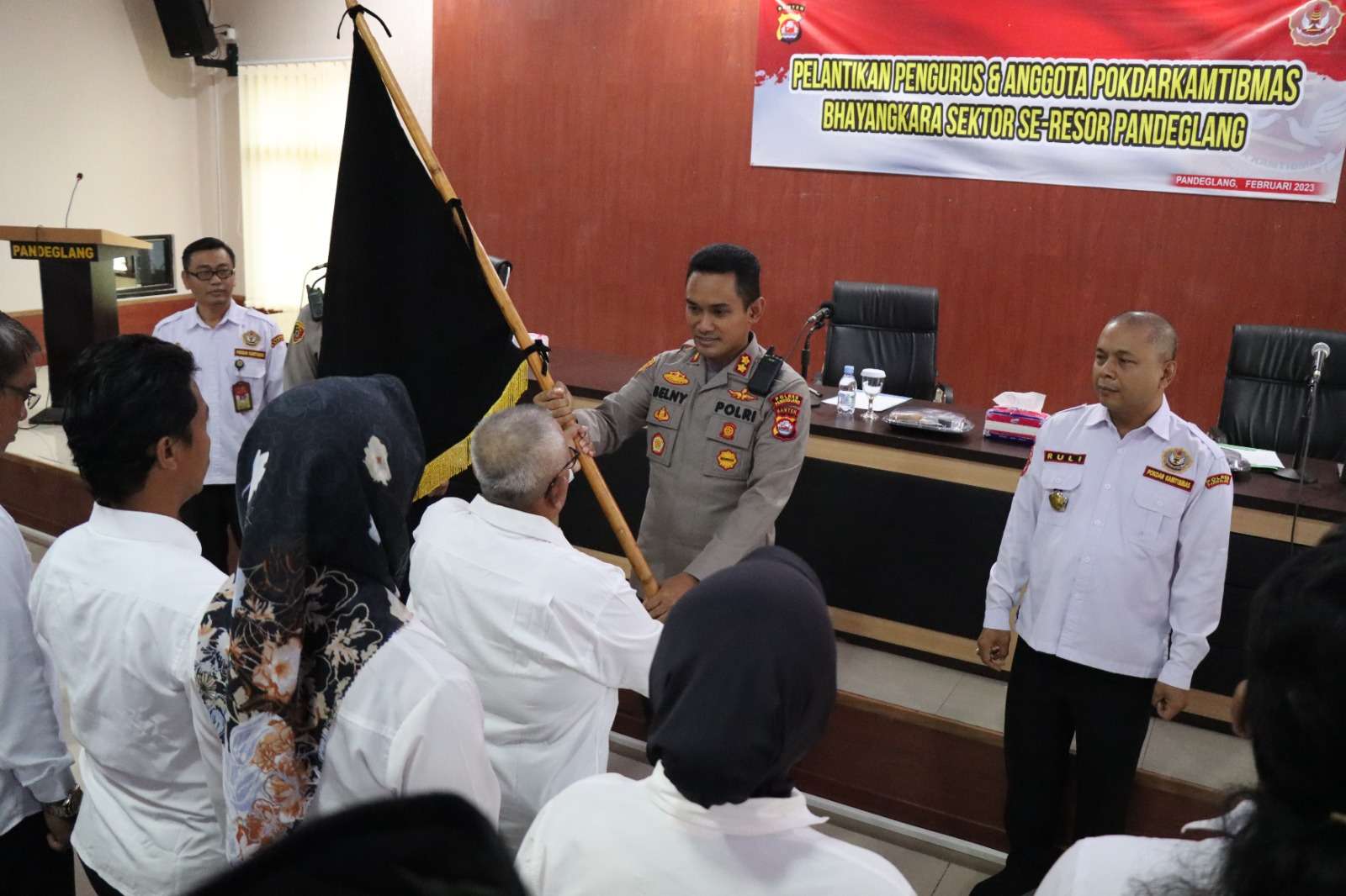 Polres Pandeglang Gelar Pelantikan Pengurus Pokdar Kamtibmas Bhayangkara Resor Pandeglang
