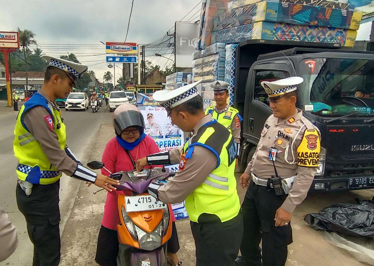 Tekan Angka Pelanggaran Lalulintas,Polres Serang laksanakan Operasi Keselamatan Maung 2023 hari ke enam