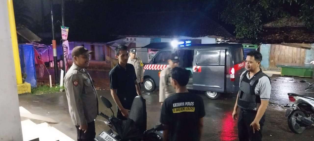 Polres Cilegon Laksanakan Blue Light Patrol Malam Minggu Cegah Gangguan Kamtibmas