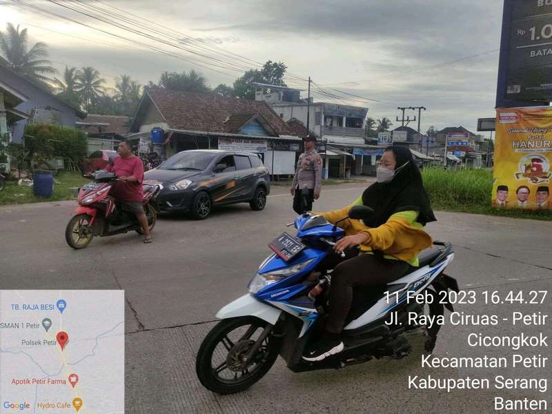 Untuk Ciptakan Rasa Nyaman Bagi Pengendara dan Wujud Nyata Kehadiran Polsek Petir Polres Serang