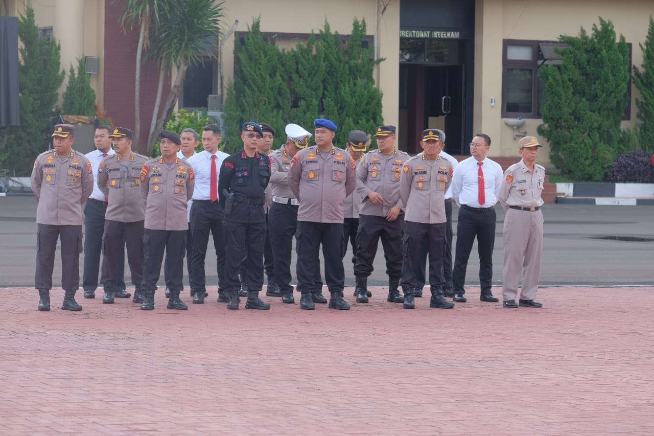Wakapolda Banten Beri Arahan Terkait Hasil Rapim Polri Serta Apresiasi Kinerja Saat Apel Pagi
