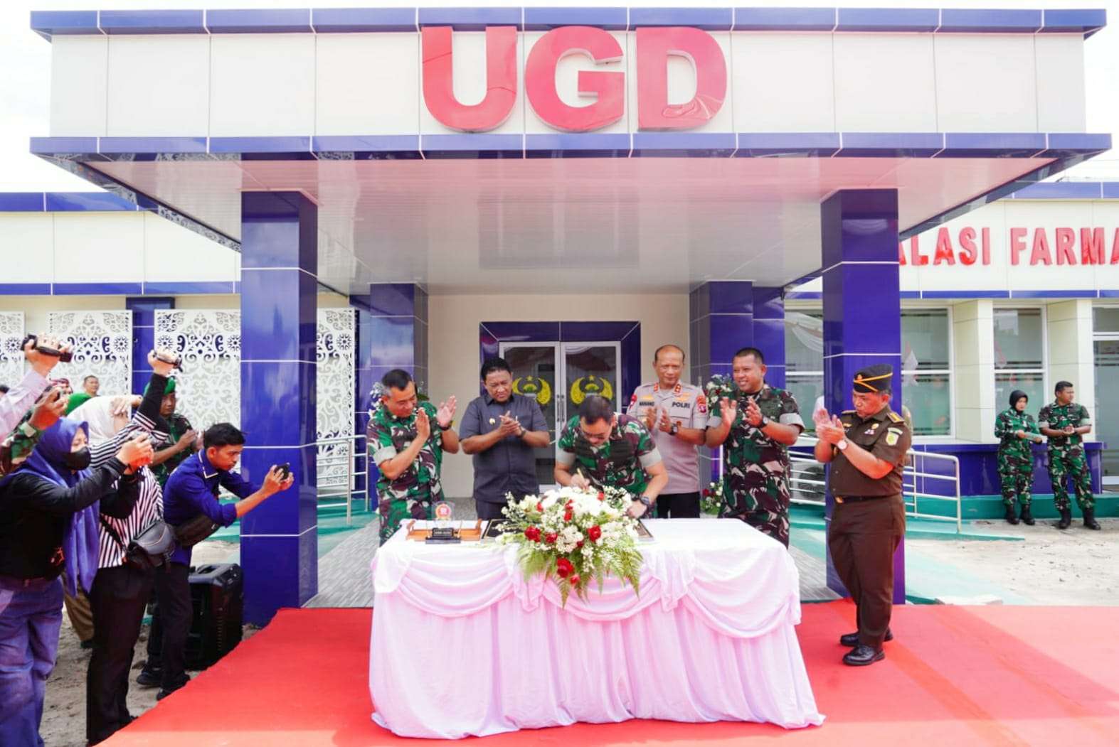 Mayjen TNI Sulaiman Agusto, S.I.P., M.M.,Pangdam XII/Tpr Resmikan Pembangunan Gedung Rumah Sakit Tk. IV 12.07.03 Palangka Raya
