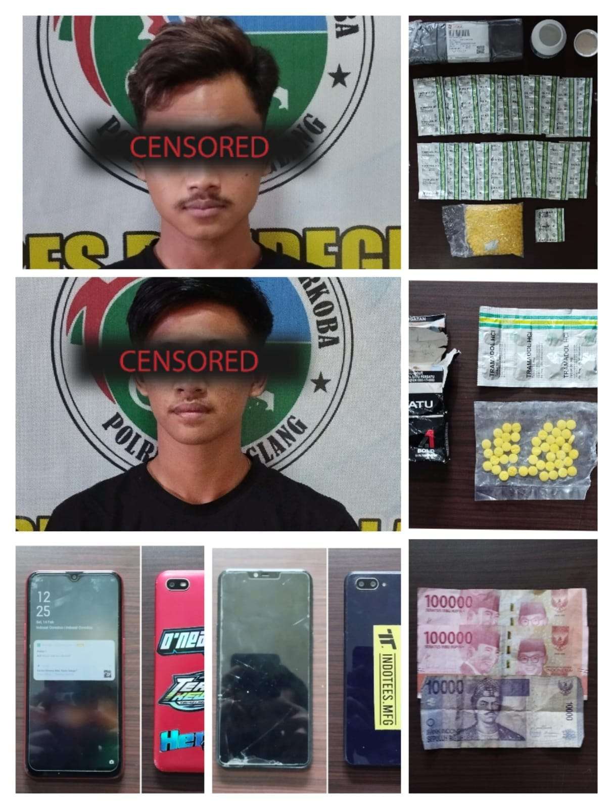 Jual Obat-obatan Berbahaya, Dua Pemuda Ditangkap Sat Res Narkoba Polres Pandeglang