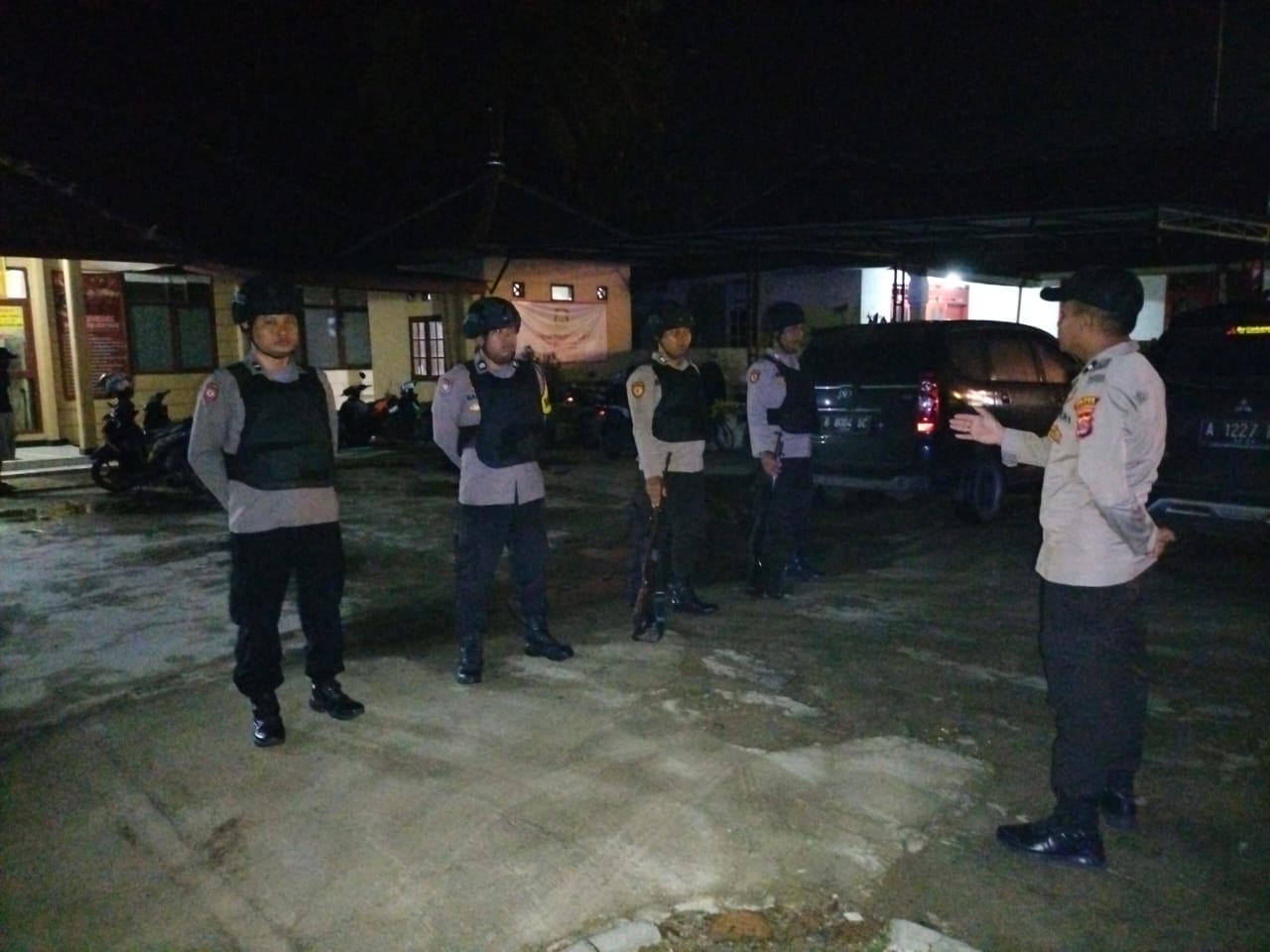 Polsek Petir Polres Serang Gelas Sispam Mako Antisipasi Ganguan Kamtibmas