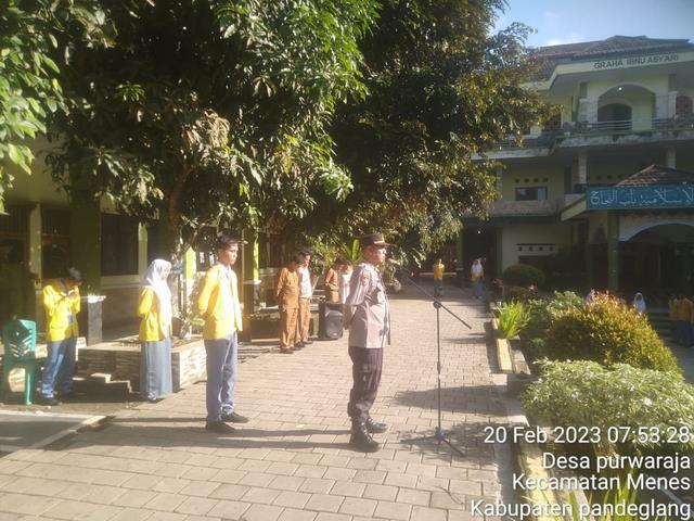 Antisipasi Tawuran, Polsek Menes Berikan Penyuluhan Di SMK
