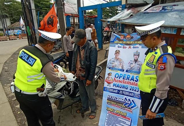 Polres Serang Laksanakan Operasi Keselamatan Maung Tahun 2023 Hari Terakhir