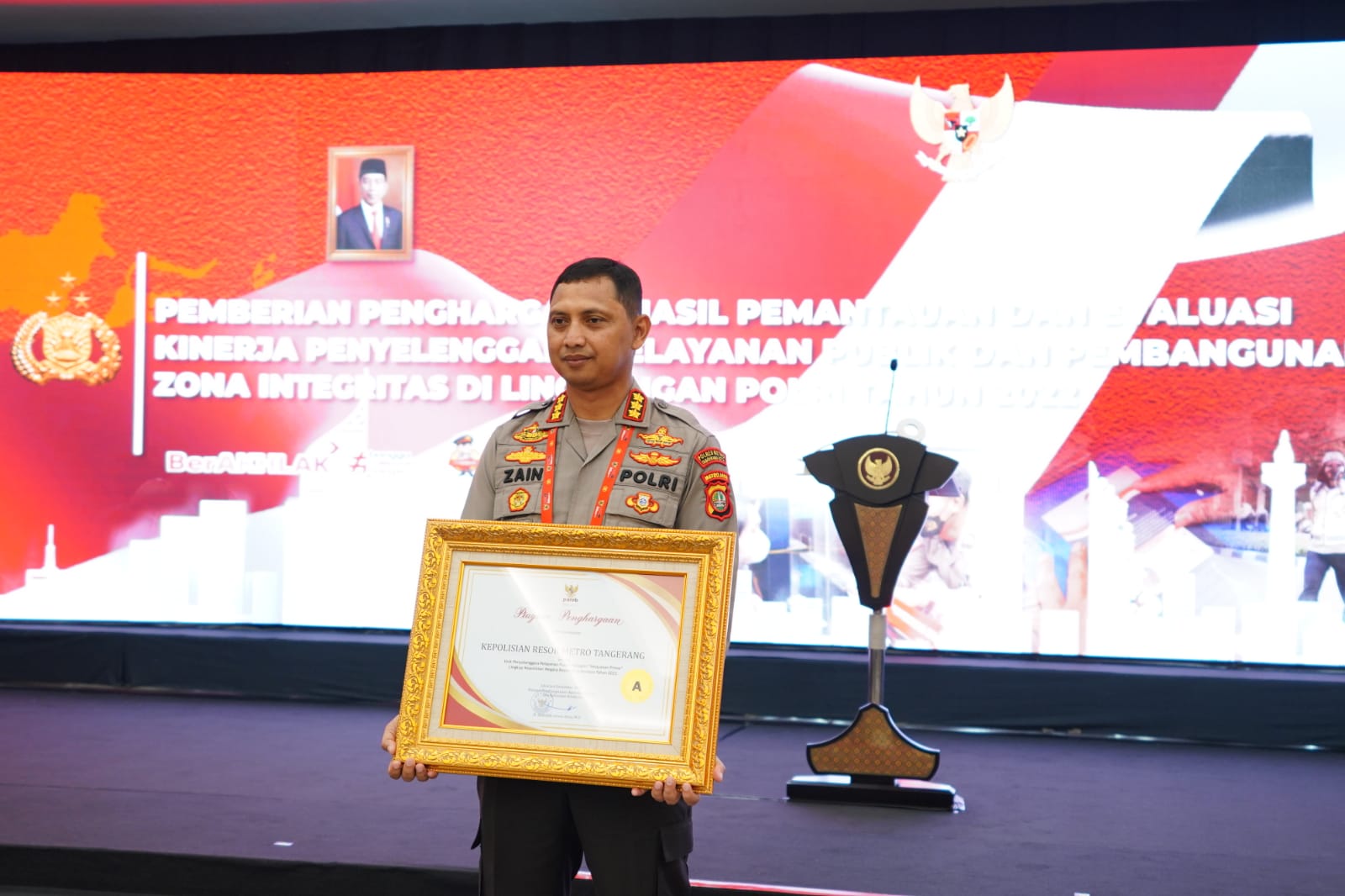 Polres Metro Tangerang Kota Satu dari 47 Satwil Penerima Penghargaan Pelayanan Prima dari Kemen PAN RB dan Kapolri