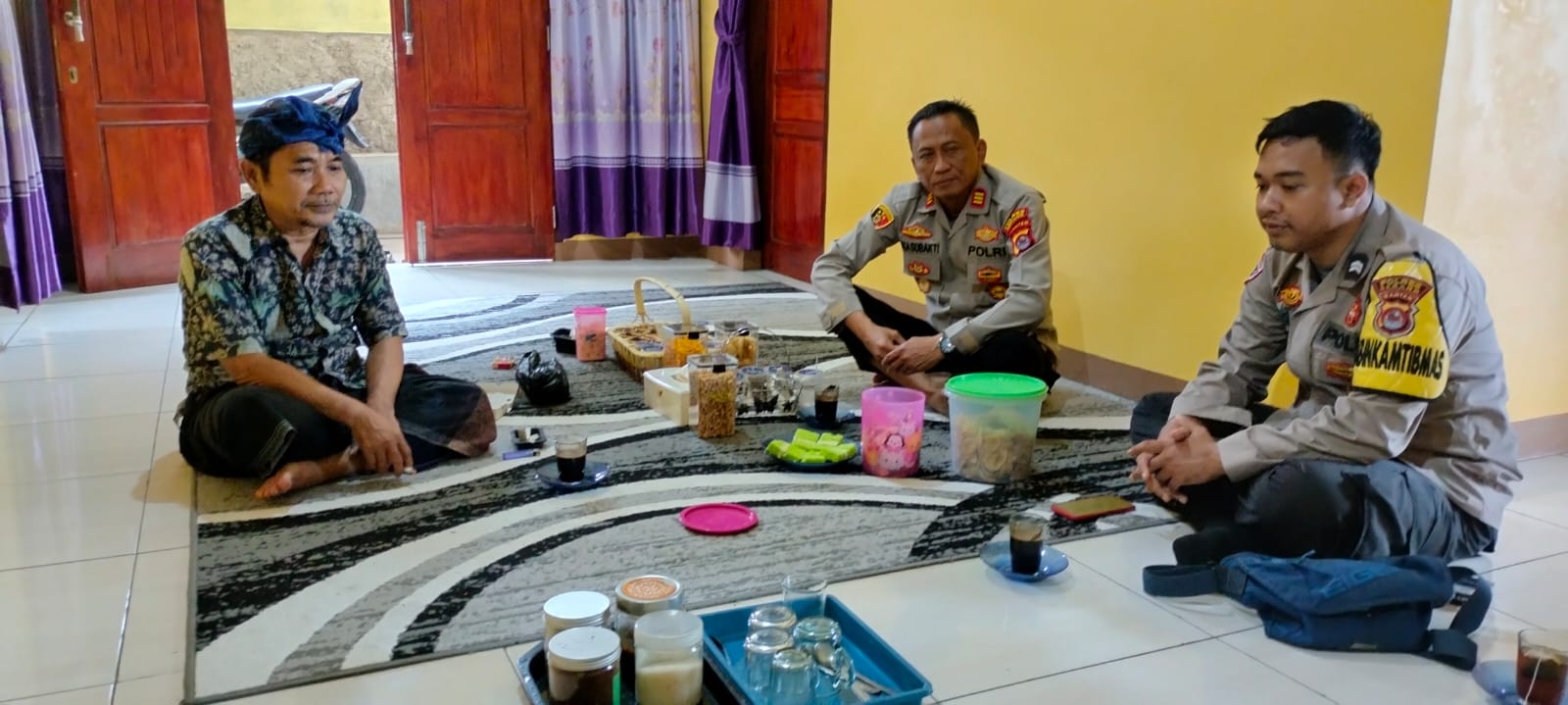 Sowan dan Sambang Ketokoh Agama Pimpinan Ponpes Tebu Ireng 8 Petir Oleh Kapolsek Petir Polres Serang
