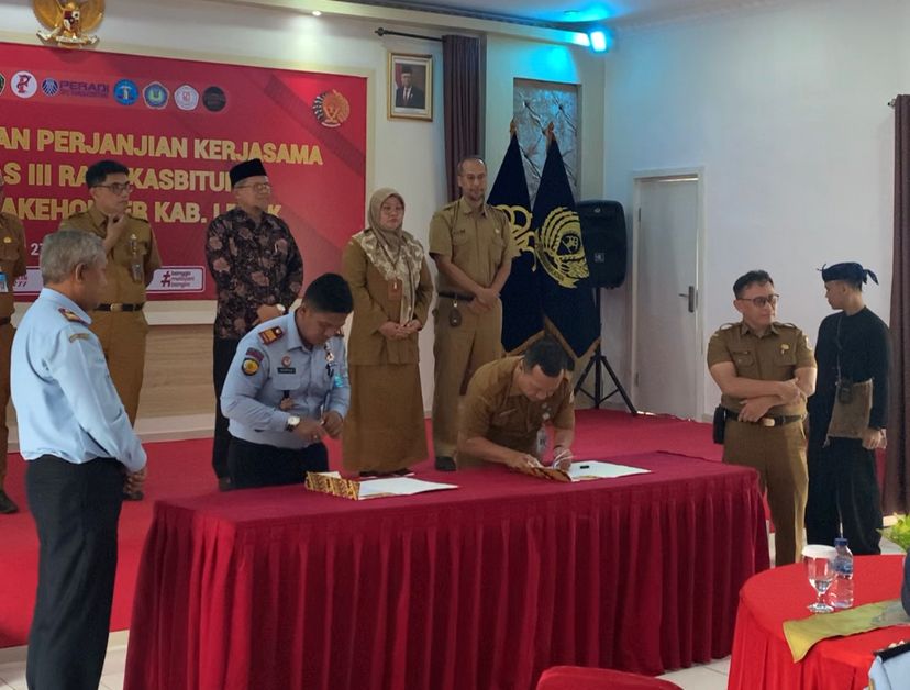 Penuhi Adminitrasi Kependudukan WBP, Lapas Rangkasbitung – Disdukcapil Teken PKS