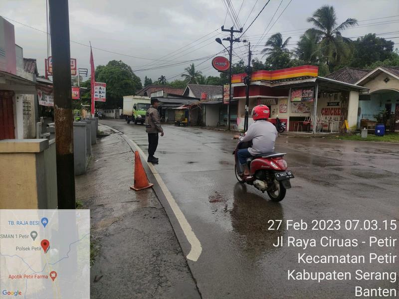 Strong Point Pagi Dalam Wujud Nyata Kehadiran Anggota Unit Samapta Polsek Petir Polres Serang