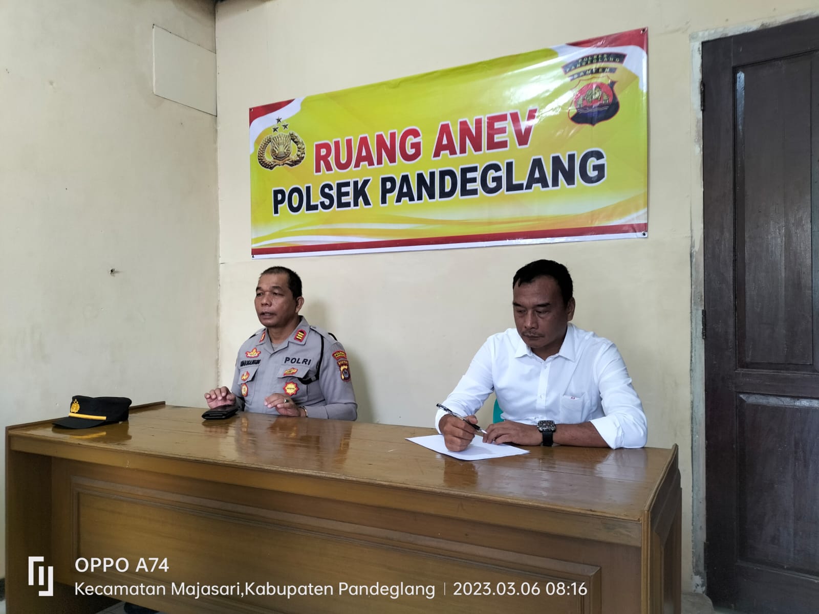 Kapolsek Pandeglang Pimpin Anev Akhir Minggu Pertama Bulan Maret 2023