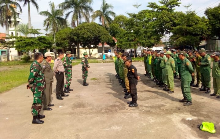 Giat Sinergitas TNI-POLRI Dalam Rangka Pembinaan Kepada Sat Linmas Se Kecamatan Klari