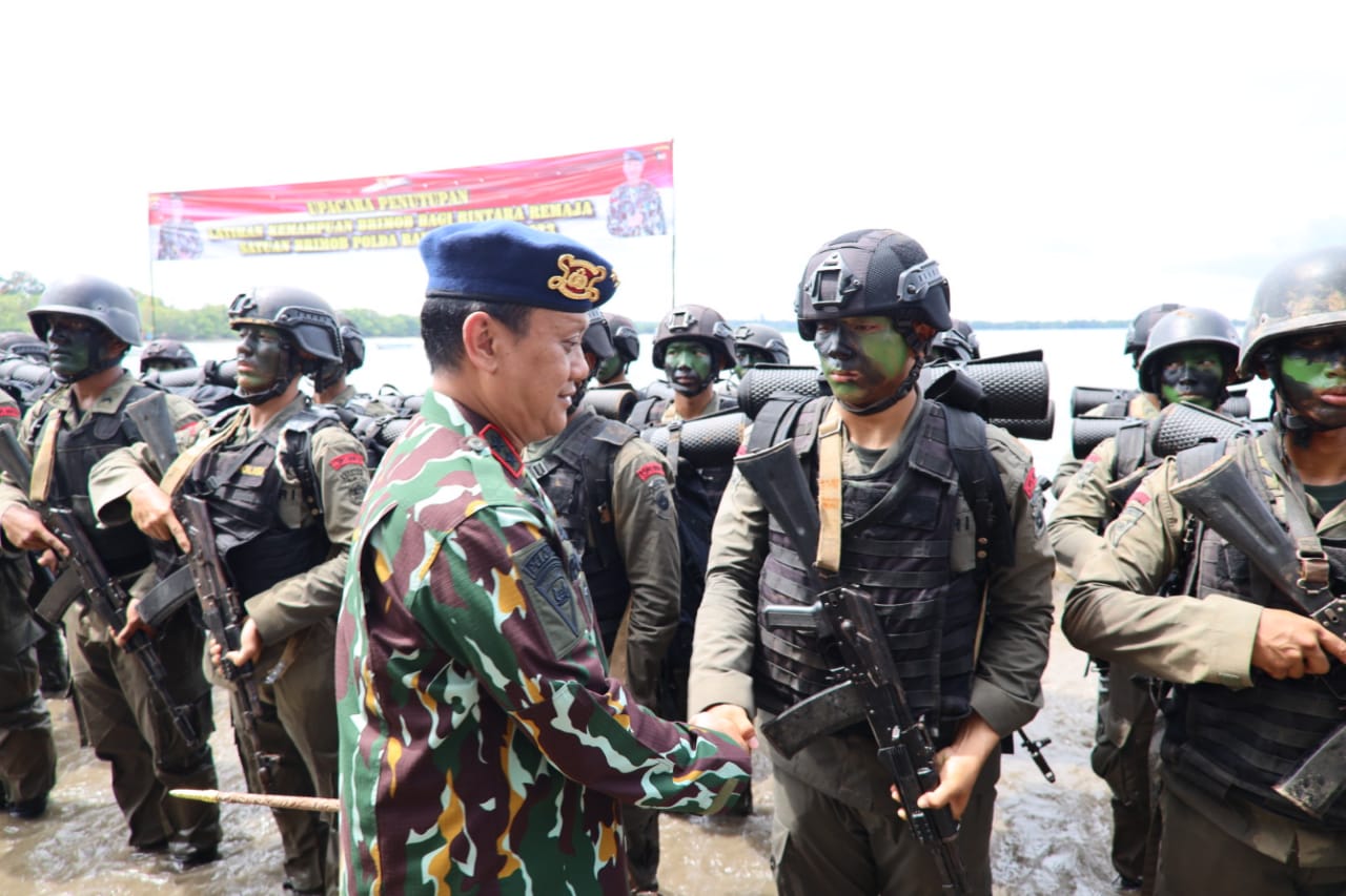 Penutupan Latihan Kemampuan Brimob, Bagi Bintara Remaja Satbrimob Polda Banten Tahun 2023