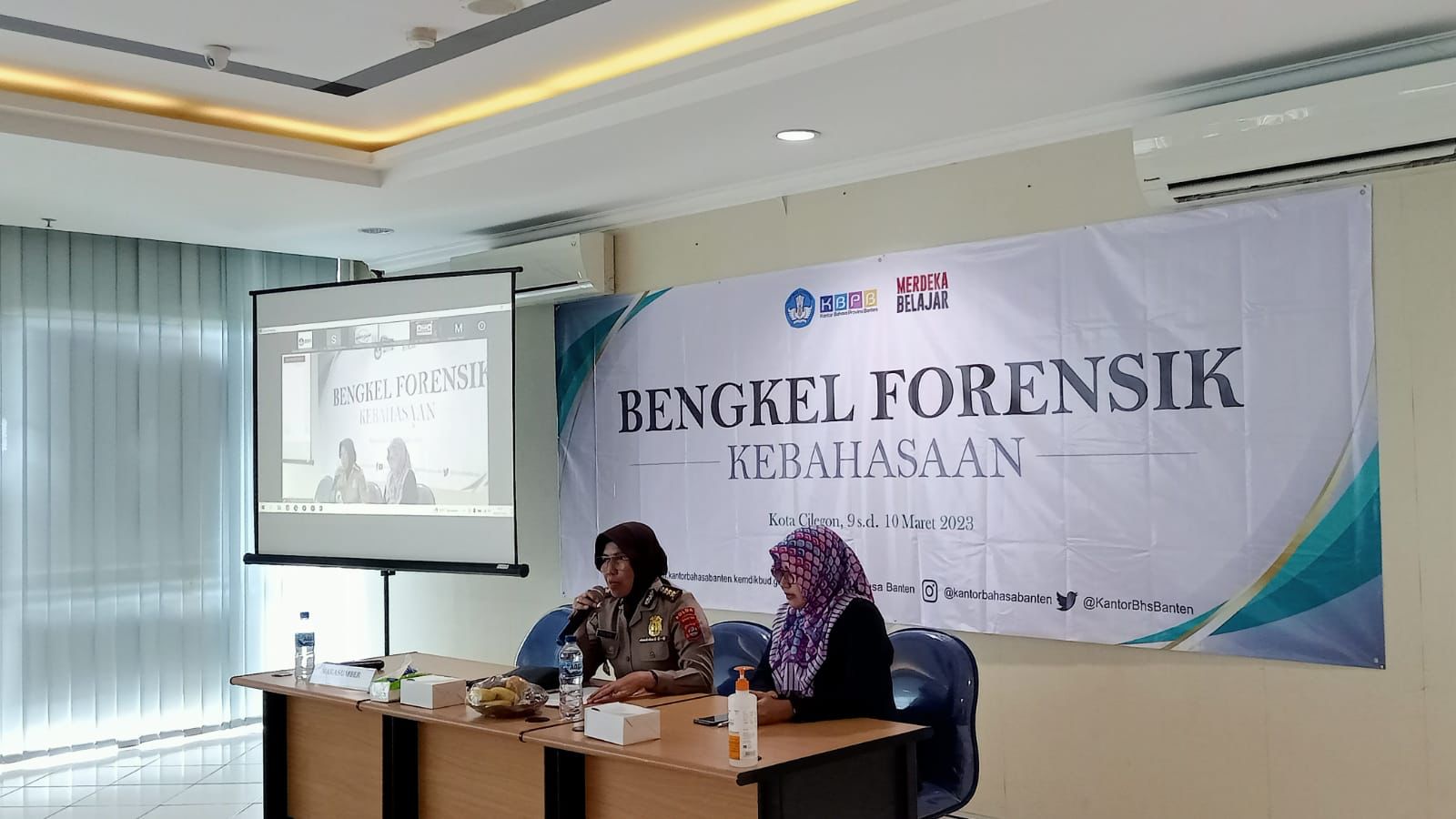 Kabidkum Polda Banten Hadiri Pembukaan Bengkel Forensik Kebahasaan