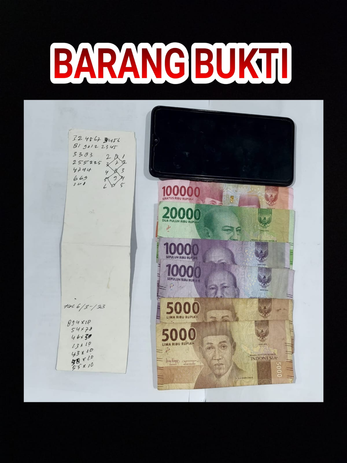 Ecer Judi Togel Hongkong, Pria 56 Dibekuk Polsek Balaraja Polresta Tangerang