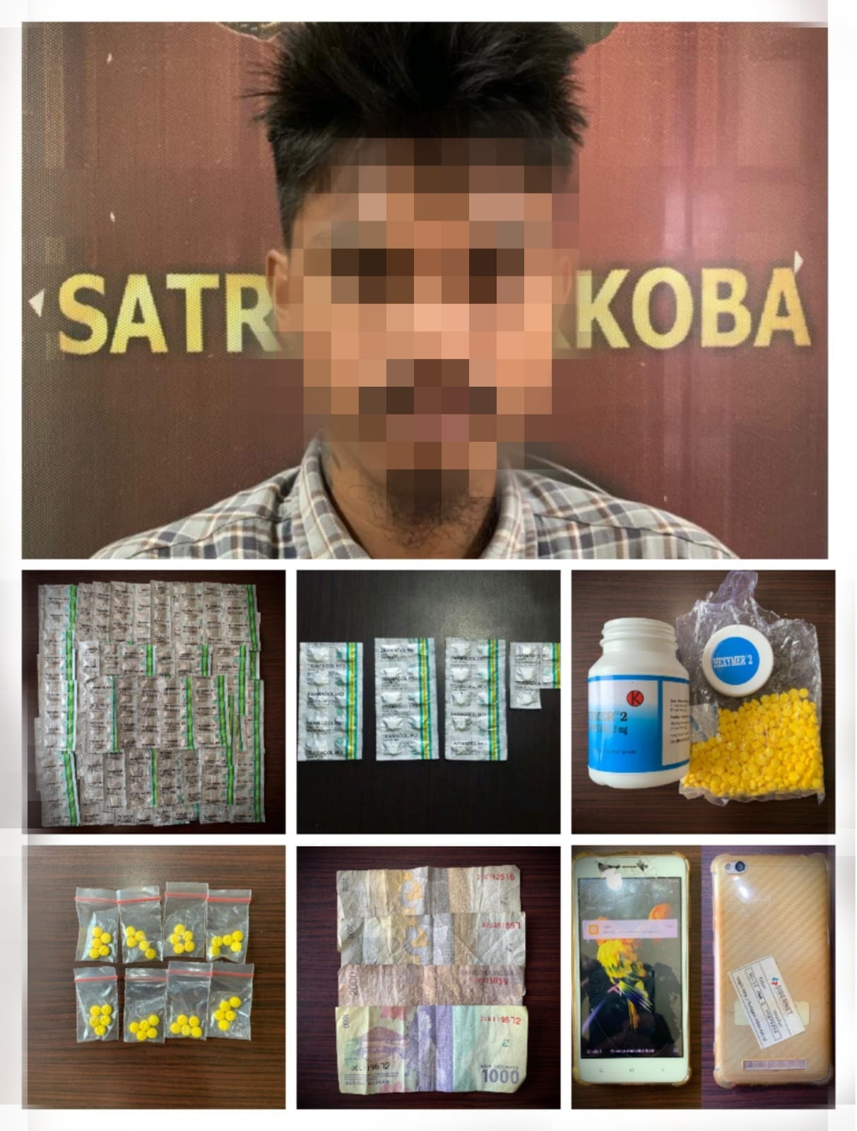 Edarkan Obat Terlarang, Seorang warga Pandeglang Ditangkap Sat Res Narkoba Polres Pandeglang