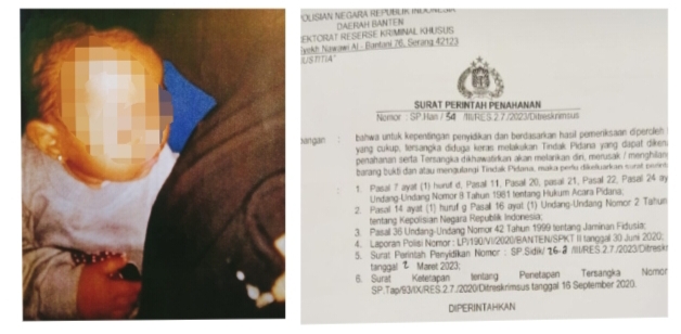 Miris Seorang Ibu Sedang Menyusui Berinisial LA Ditahan Reskrimsus Polda Banten