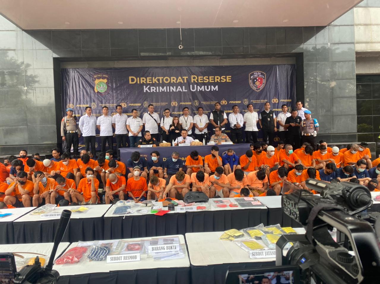 Polda Metro Jaya dan Polres Jajaran Gelar Pengungkapan Operasi Pekat 2023 Selama 15 Hari