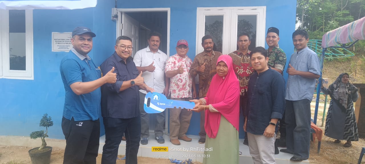PROGRAM BEDAH RUMAH BERLANJUT, MEDCO E&P MALAKA MENDAPAT APRESIASI