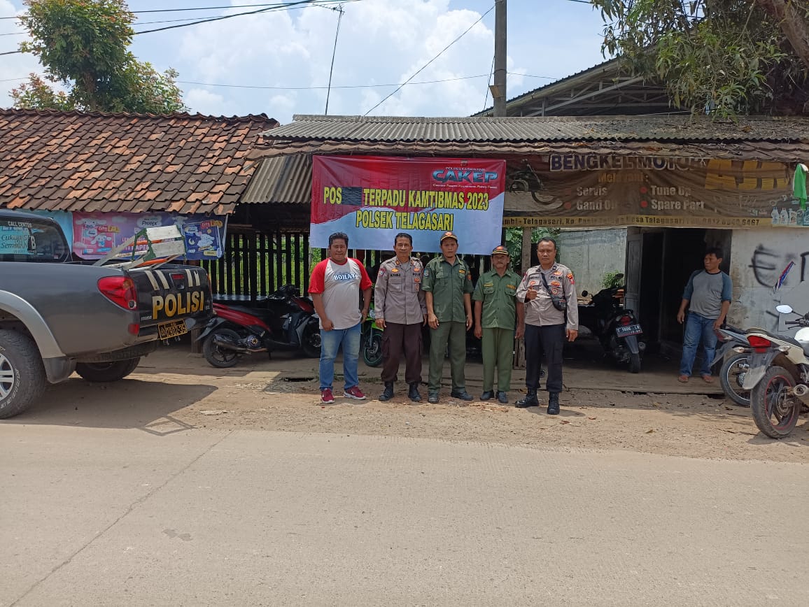Cegah Kejahatan dan Tawuran Pada Saat Ramadan, Polsek Telagasari Launching Posko Terpadu Kamtibmas