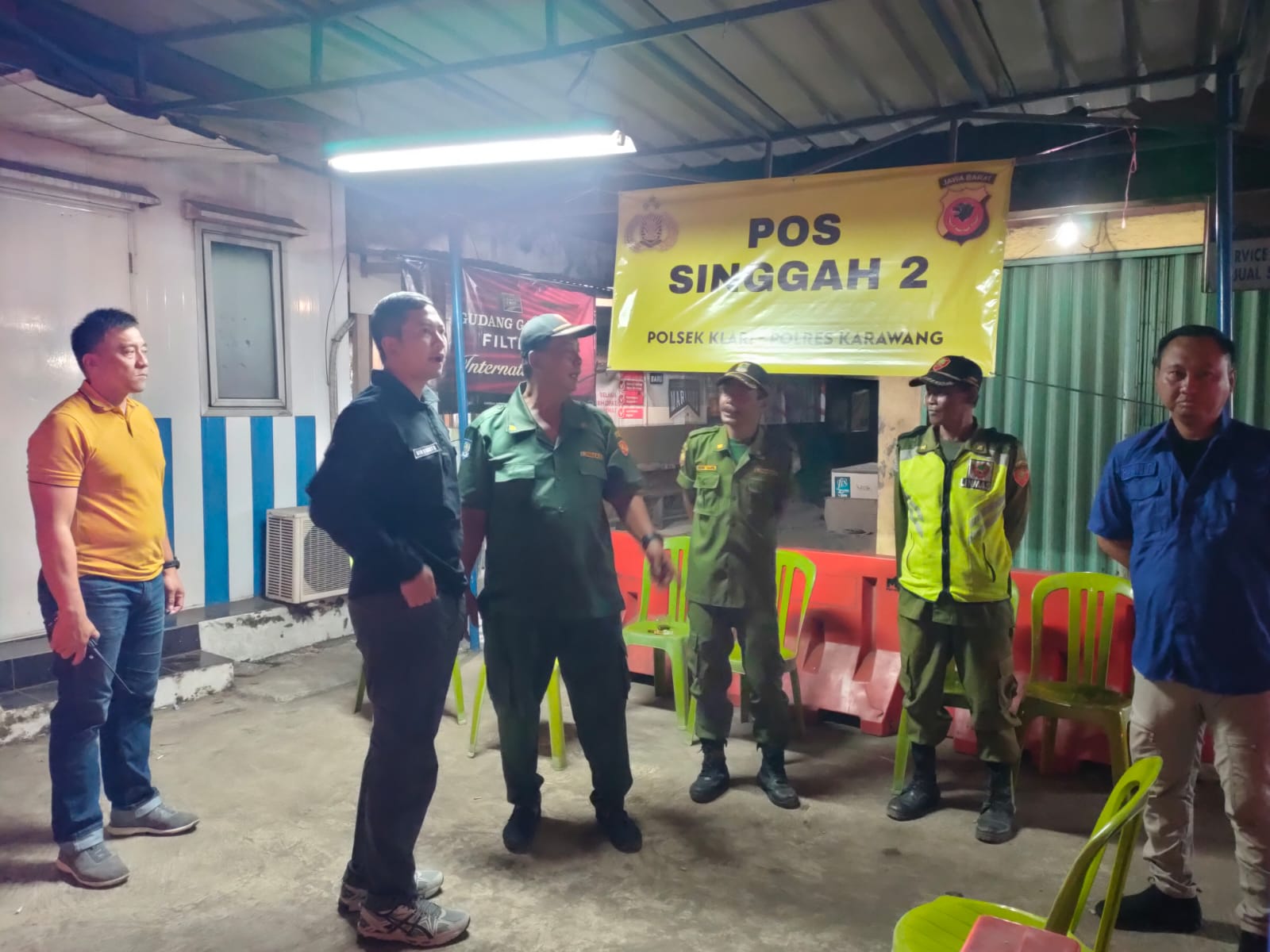 Kapolres Karawang Cek Lokasi Pos Singgah Di Wilayah Hukum Polres Karawang