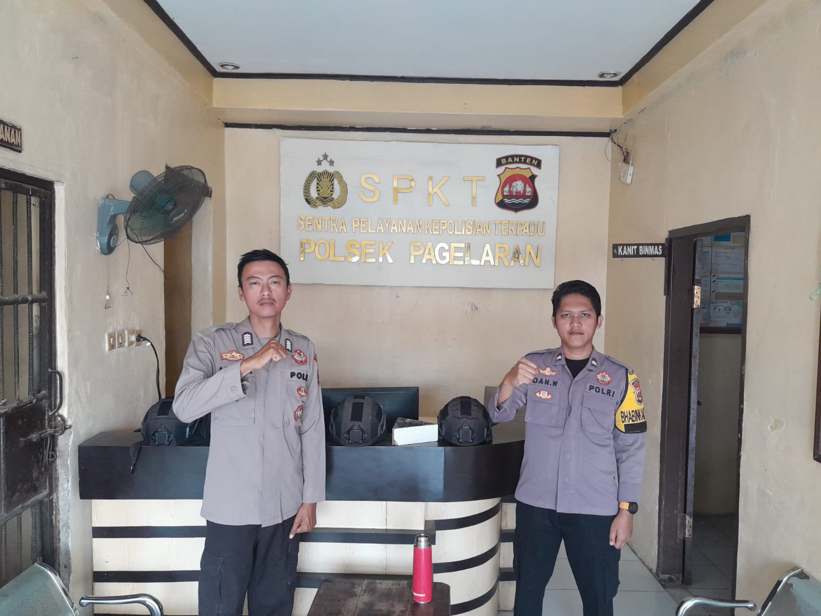 Guna Menjaga Keamanan Mako Polsek Pagelaran Antisipasi Adanya Gangguan Kamtibmas